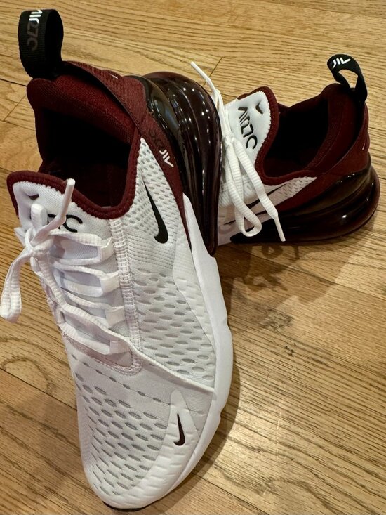 NWOB Nike Air Max Men\'s 270 White Night Maroon size 7.5 main image 6